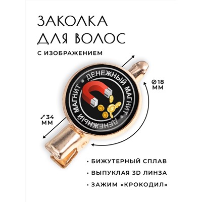 HZF-0018 Заколка Денежный магнит