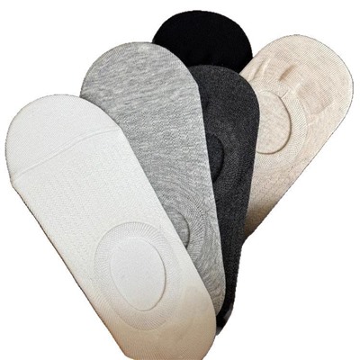 Tide, colored cotton summer thin breathable non-slip invisible socks