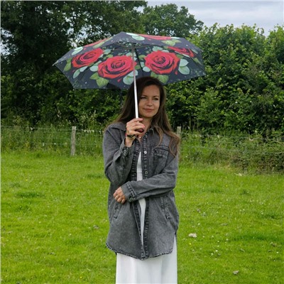 L501-4480 HugeRose (Большая роза) Зонт женский механика Fulton
