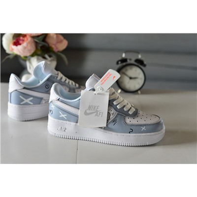 Молодежные Nike Air Force из натуральной кожи