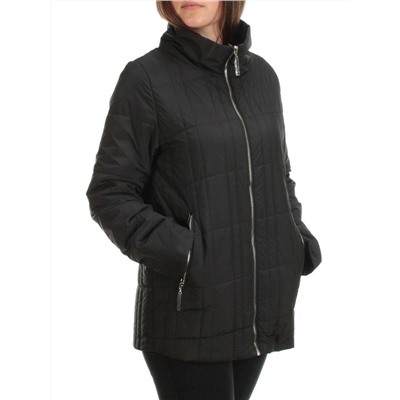 22340 BLACK Куртка демисезонная женская (80 гр. синтепон)
