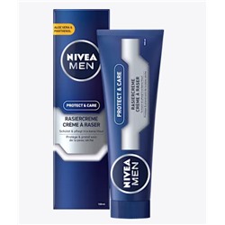 NIVEA MEN Rasiercreme Protect & Care, 100 ml Крем для бритья Protect & Care, 100 мл