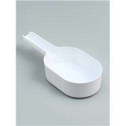 Совок для уборки за кошкой с подставкой, 22 х 7 х 6 см, бело-оранжевый