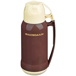 Термос BACKMAN BM-0902-02 обьем 1,8л стекло 2 чашки в комплекте (12) оптом