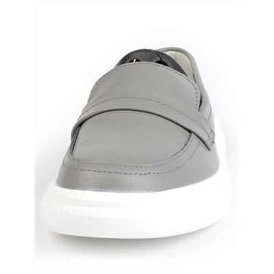 03-ZL-8501 DK. GRAY Полуботинки женские (натуральная кожа)
