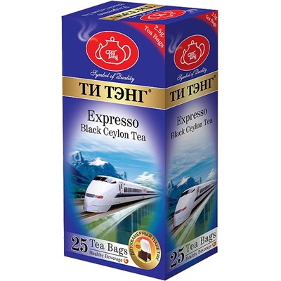 ТИ ТЭНГ. Экспрессо (черный) карт.пачка, 25 пак.