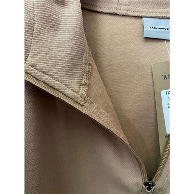 NO06 BEIGE Костюм спортивный женский (хлопок 90%, полиэстер 10%)
