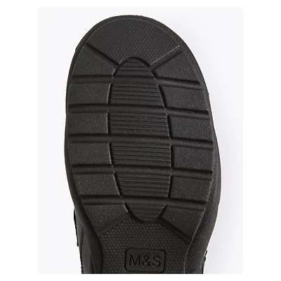 Kids’ Leather Toe Bumper School Shoes (13 Small - 10 Large)