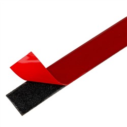 Лента клейкая на вспененной основе, двусторонняя черная усиленная, 12 мм х 5 м Matrix