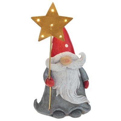 Фигурка декоративная "Дед Мороз" (2xLR44), L11 W7 H21 см, 2в.