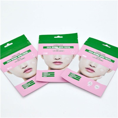 Lebelage Патчи от прыщей с экстрактом центеллы / Cica Derma Spot Patch, 10 мм, 40 наклеек
