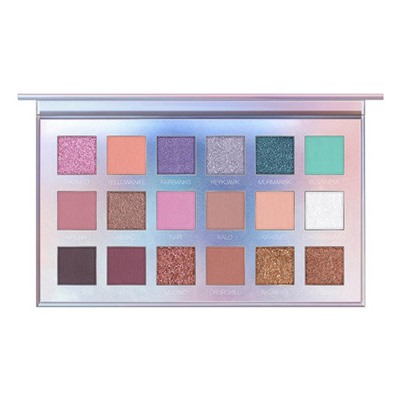 Тени для век O.TWO.O Aurora Borealis матовые 18 цветов 18 g