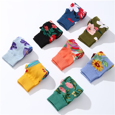 Haichin Tide, men's demi-season trend socks, mid-length, European style, wholesale