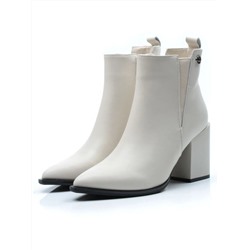 01-PCG267-2 LT.BEIGE Ботинки демисезонные женские (натуральная кожа, байка)