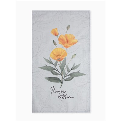 Полотенце Этель Yellow poppies 40х73 см, 100% хлопок, репс 210 г/м2
