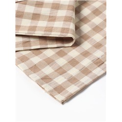 Постельное бельё Этель 1.5 сп Beige cage 155х210 см,160х240 см, 50х70-2шт, 100% жатый хлопок, 140 гр/м2