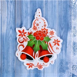 Наклейка на стекло «Колокольчики с ягодками» 13×16.5 см