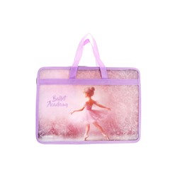 Папка с ручками А4, 100x250x340 мм, deVENTE "Ballet Academy", пластик, ручки-текстиль, для деовчки