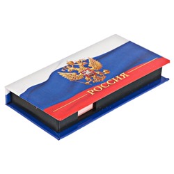 Блок для записей, 100 листов + стикеры с липким краем, 3 блока «Россия»
