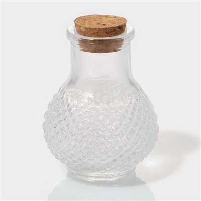 Набор баночек для специй Доляна «Парфе», 50 мл, 5.5×5.5×7 см, с пробковой крышкой, 12 шт., стекло