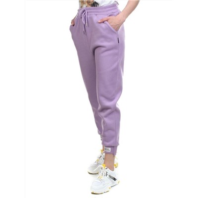 05 LILAC Брюки спортивные женские на флисе (100% хлопок) 7986
