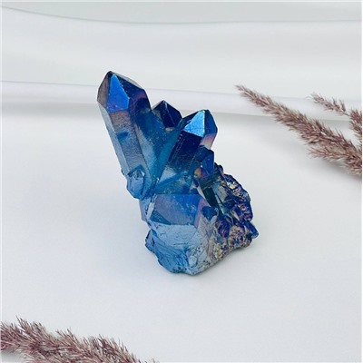 Радуга Самоцветов Друза из Горного Хрусталя (титан.покрытие)