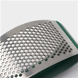 Пресс для чеснока Доляна «Эсмиральда», нержавеющая сталь, зелёный