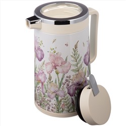 ТЕРМОС СО СТЕКЛЯННОЙ КОЛБОЙ, 950 МЛ, КРЫШКА С КЛАПАНОМ, СЕРИЯ "IRISES", СОХРАНЯЕТ ТЕМП-РУ ДО 24Ч