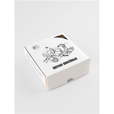 Нитки 45ЛЛ, 200 м, цвет чёрный №6818, цена за 1 штуку