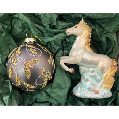 Подарочный набор "Белогривая лошадка на облачке №2"