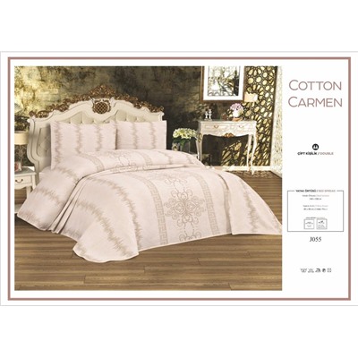 Жаккардовое Покрывало 240x260 см с 2-мя Наволочками 60x80 см Cotton Seri - My Bed