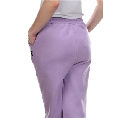 08 LILAC Брюки спортивные женские на флисе (100% хлопок) 7986