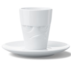 Кофейная пара Grumpy, 80 мл, белая