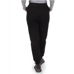 HC-205-1 BLACK Брюки спортивные женские (95% хлопок, 5% спандекс)