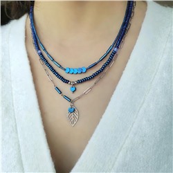Сет из гематита синие оттенки