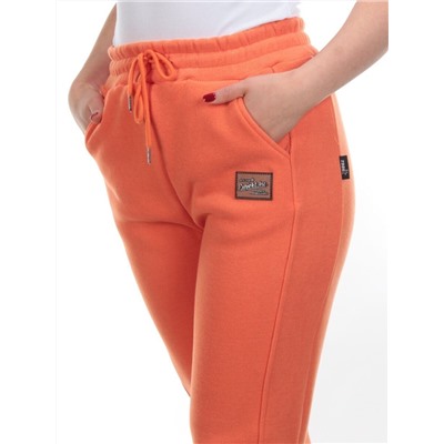 01 ORANGE Брюки спортивные женские на флисе (100% хлопок) 7986