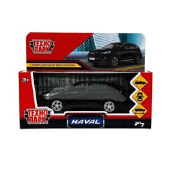Машина металл HAVAL "haval f7", длина 12 см, дв, багаж, инер, черный 384355
