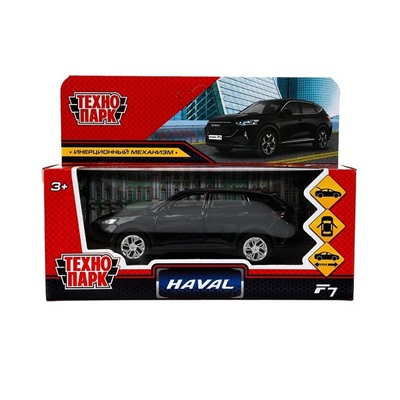 Машина металл HAVAL "haval f7", длина 12 см, дв, багаж, инер, черный 384355