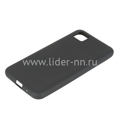 Задняя панель для Huawei Honor  9S Силикон матовый  (черная)
