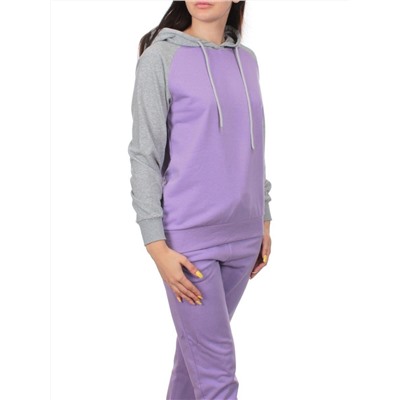 NOE103 VIOLET/GRAY Костюм спортивный женский (хлопок 90%, полиэстер 10%)