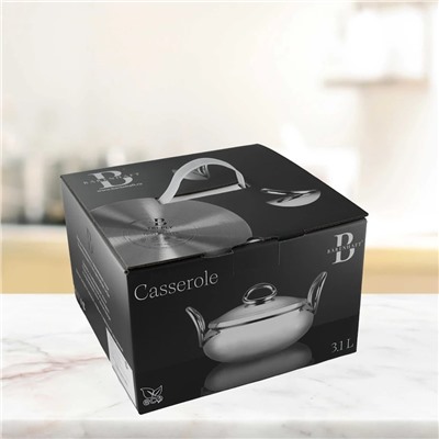 903-004 Кастрюля 3,1л с крышкой 20см MIRROW в под.уп.(х4)Нержавеющая сталь