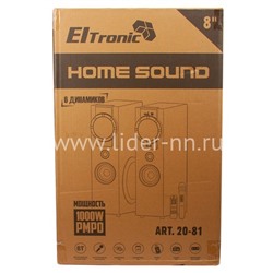 Колонка 08" (20-81 HOME SOUND) динамик 6шт/2х8"; 2х4"; 2х1.5" комплект 2 колонки ELTRONIC (красная)