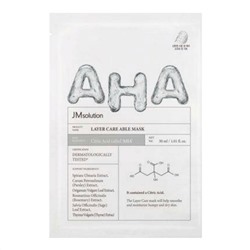 JMsolution Выравнивающая тканевая маска для лица с лимонной кислотой / Layer Care Able Mask, 30 мл