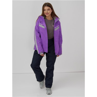 Горнолыжный костюм женский зимний УЦЕНКА фиолетового цвета 02809F