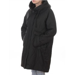 8010 BLACK Куртка демисезонная женская (100 гр. холлофайбер)