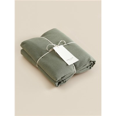 Пододеяльник SL Home Linen collection 150*220 см , цв.зелёный, лён30%/хлопок70%