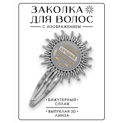 HZG-0439 Заколка Самый лучший бухгалтер