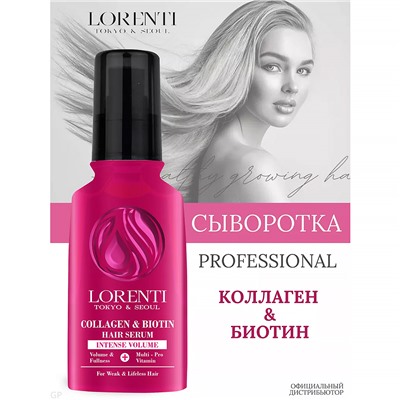 Lorenti Сыворотка для волос Collagen & Biotin, 125 мл
