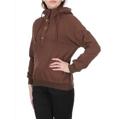 NO26 BROWN Худи женское (90% хлопок, 10% полиэстер)