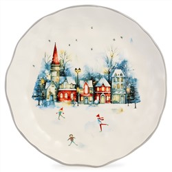ТАРЕЛКА ОБЕДЕННАЯ AGNESS "С НОВЫМ ГОДОМ!" 28*4 СМ